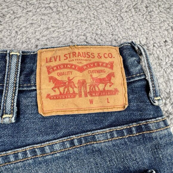 S Levi 569 Jeans Men's 38x30 Loose Straight Fit Comfort Medium Wash Denim - Picture 9 of 12